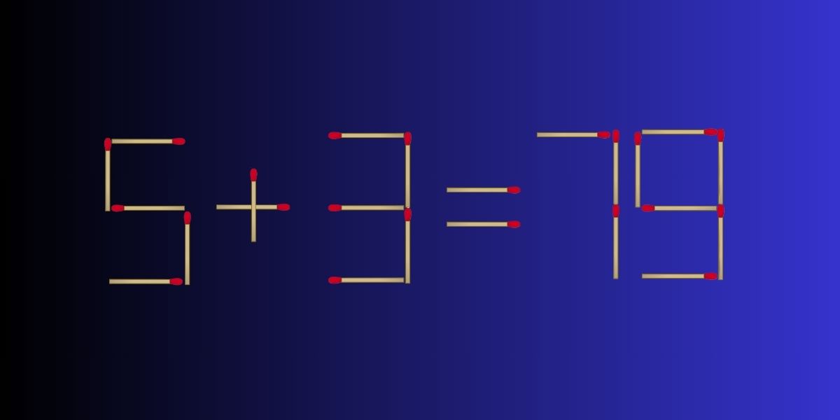 Matematisk hjärnknäckare: Sätt ditt IQ på provet - Du har 20 sekunder på dig att flytta 2 tändstickor och lösa ekvationen.